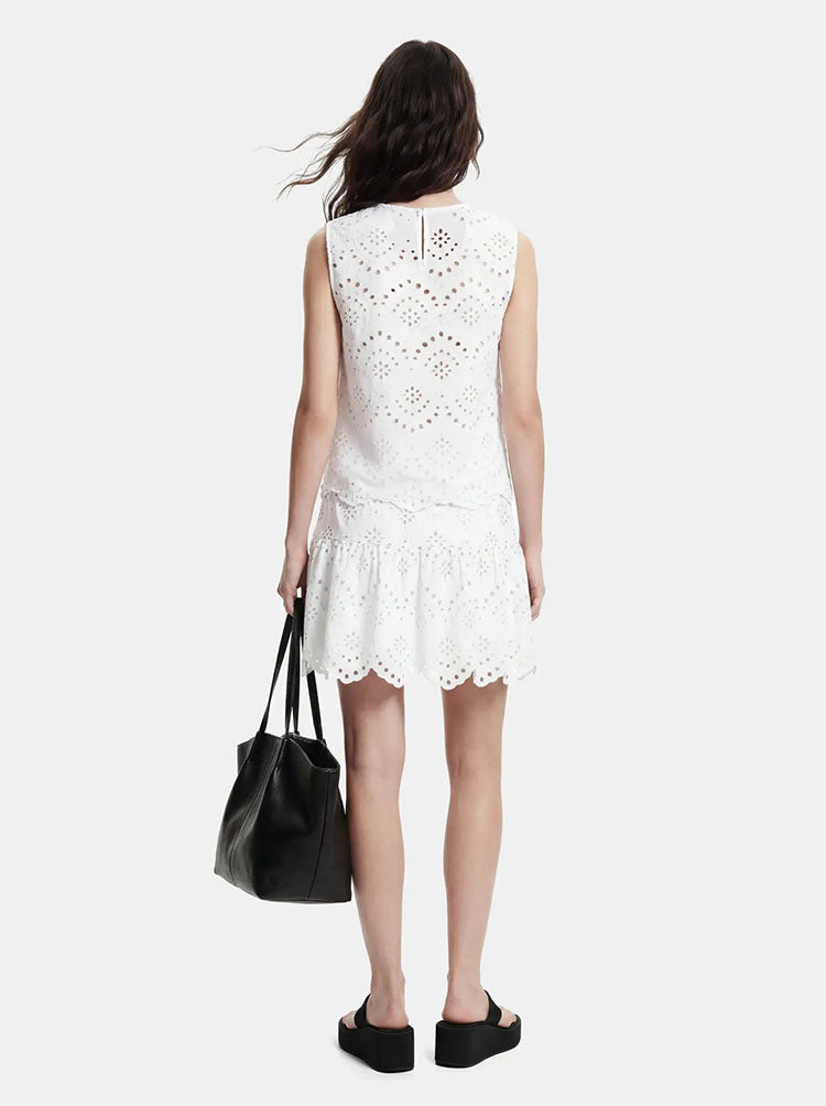 Pcvilde Sleeveless Top-White