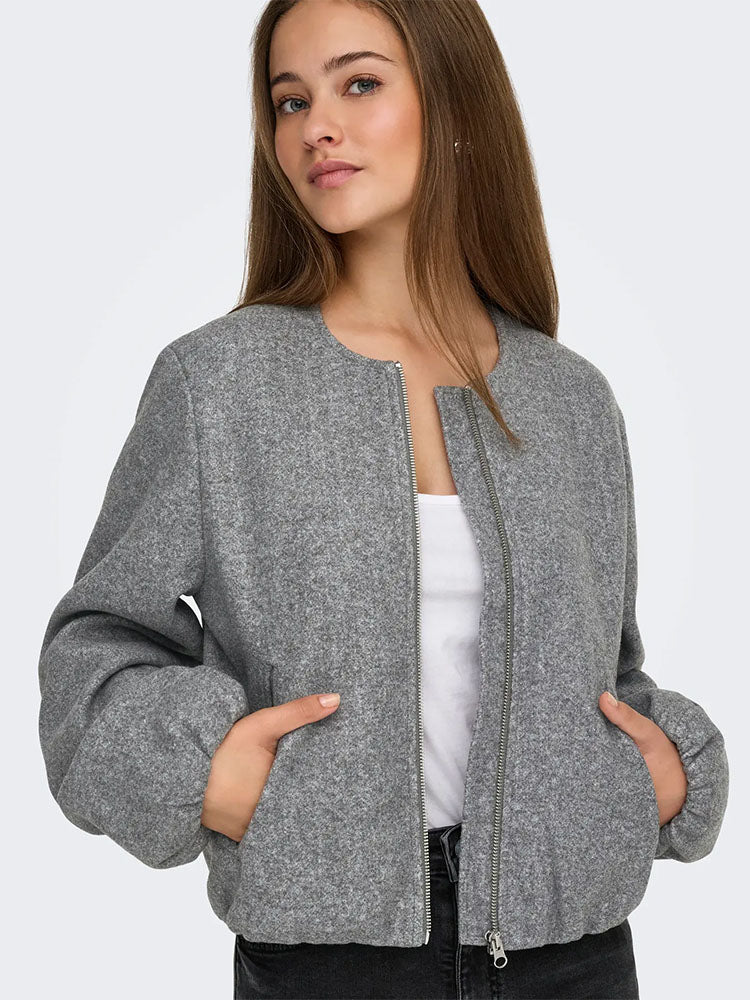 Jdyofir Balloon Short Jacket-Grey