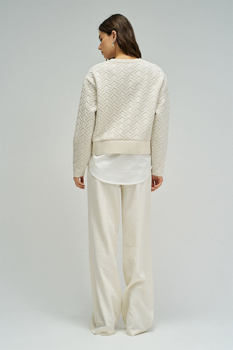 Salsa Sweatshirt with Jacquard & Lurex