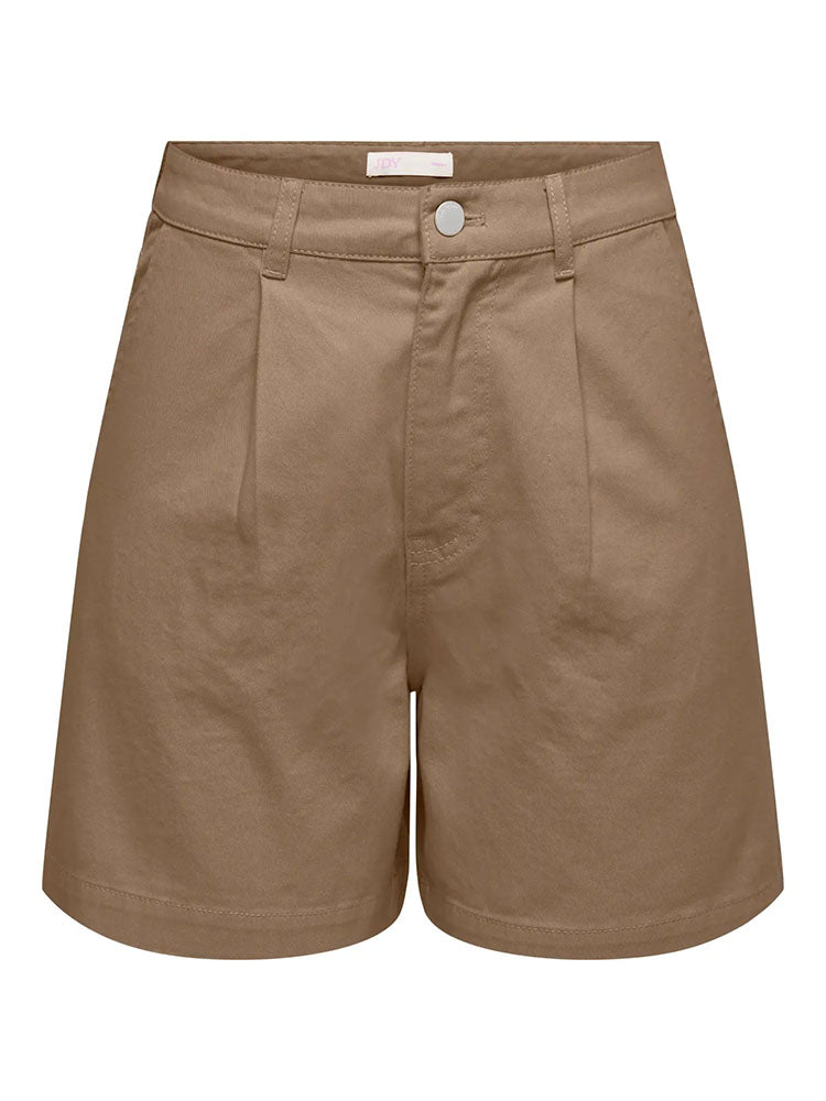 Jdyemma High Waist Wide Pleated Short-Brown