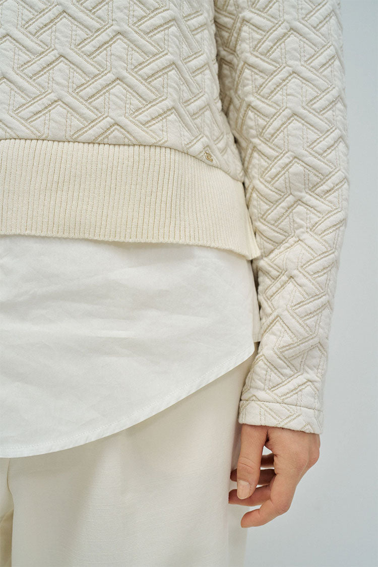 Salsa Sweatshirt with Jacquard & Lurex
