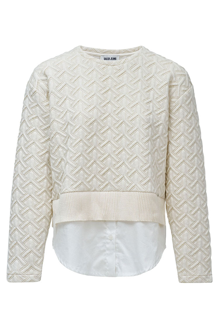 Salsa Sweatshirt with Jacquard & Lurex