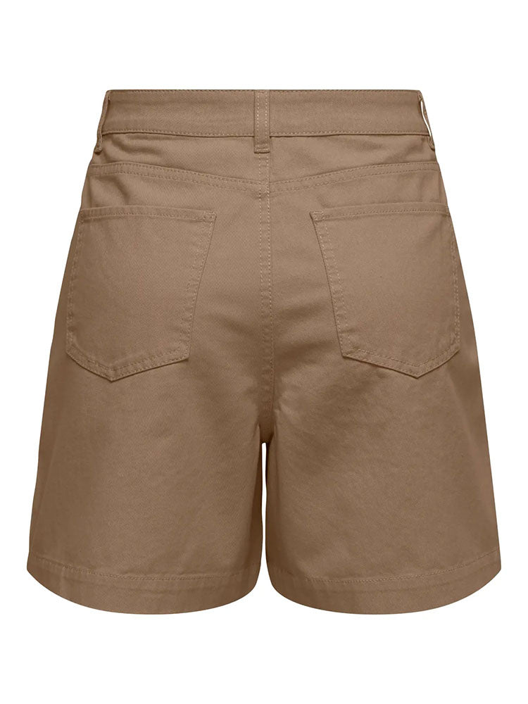 Jdyemma High Waist Wide Pleated Short-Brown