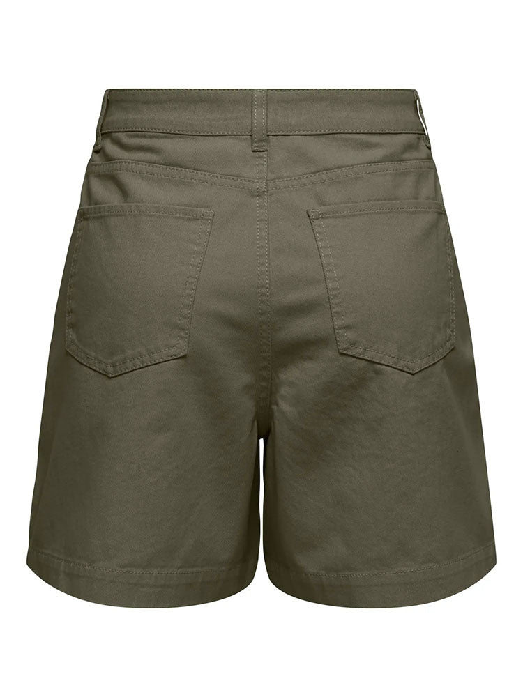 Jdyemma High Waist Wide Pleated Short-Olive
