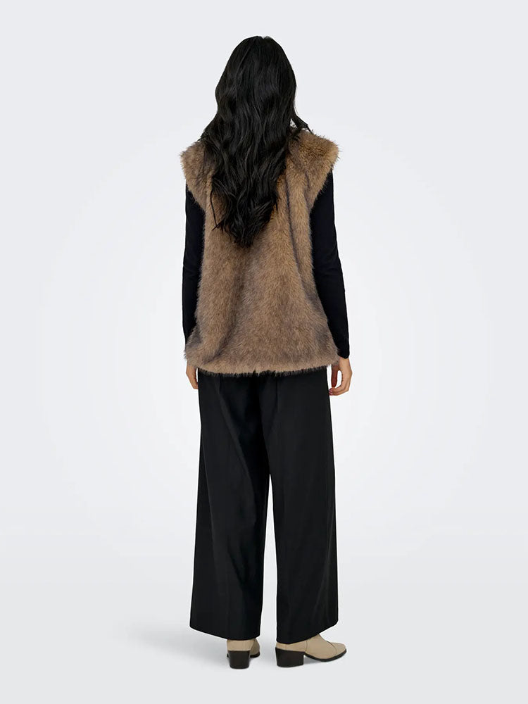 Onldawn Faux Fur Waistcoat