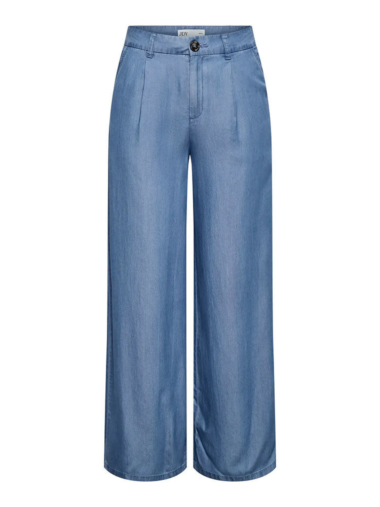 Jdyjasper High Waist Wide Trousers-Medium Blue Denim