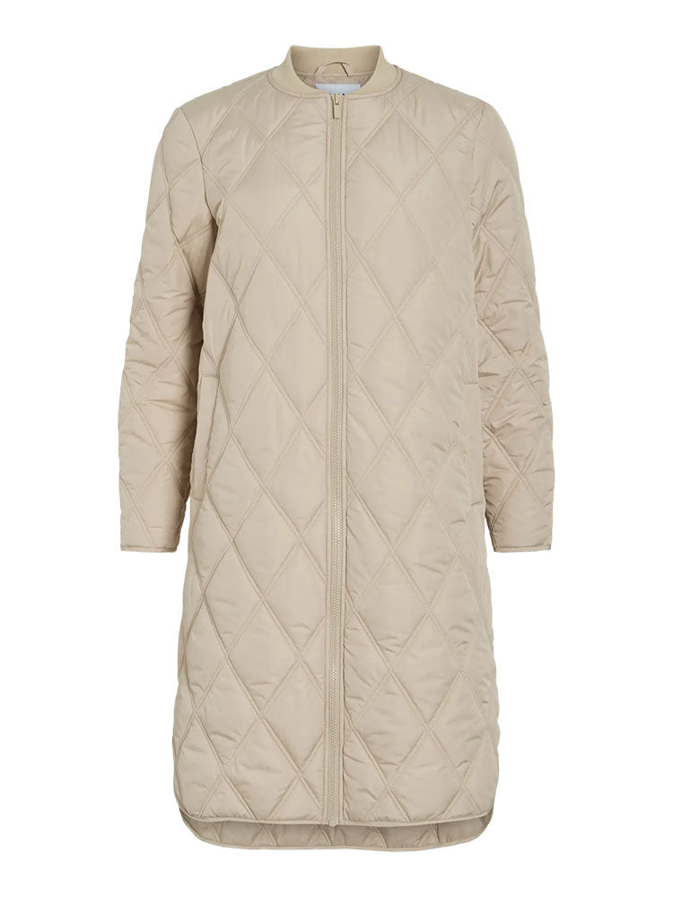 Viquila Quilted Coat-Cream