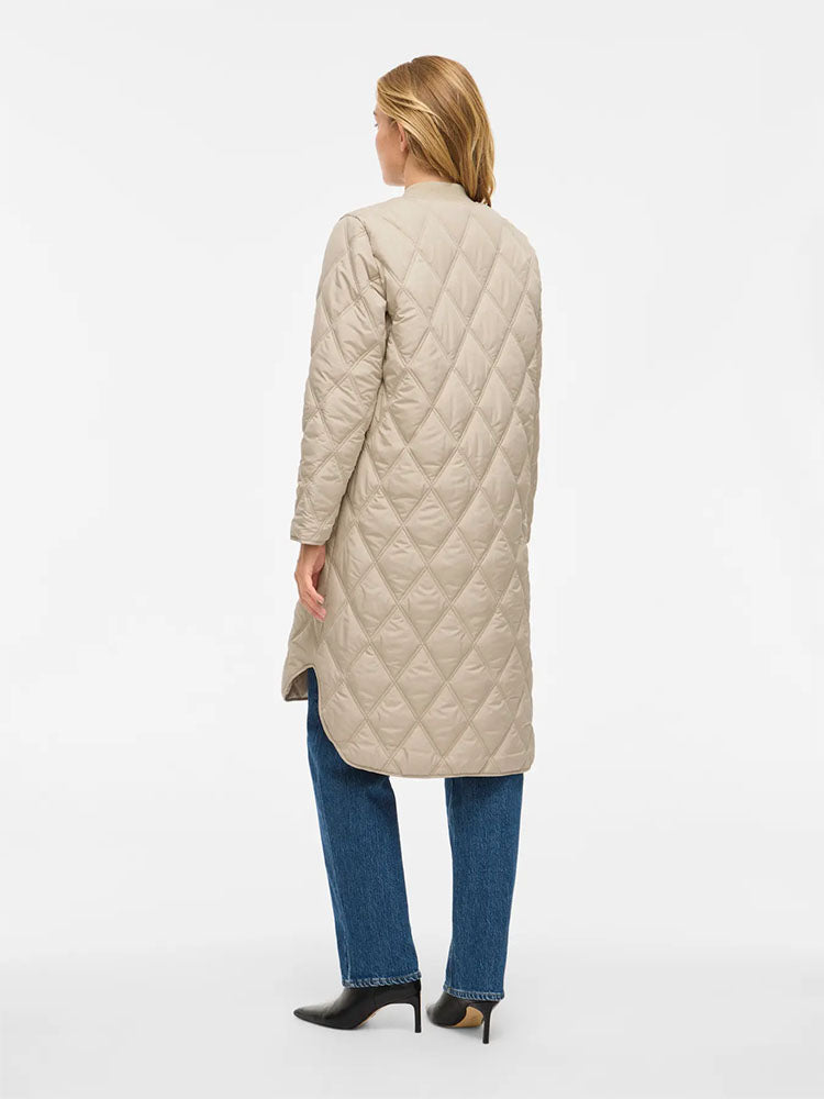 Viquila Quilted Coat-Cream