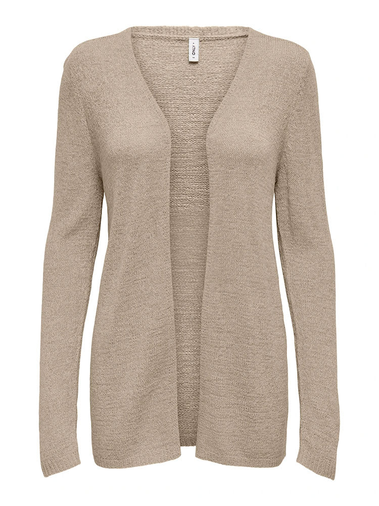 Onlsunny Knitted Cardigan-Beige
