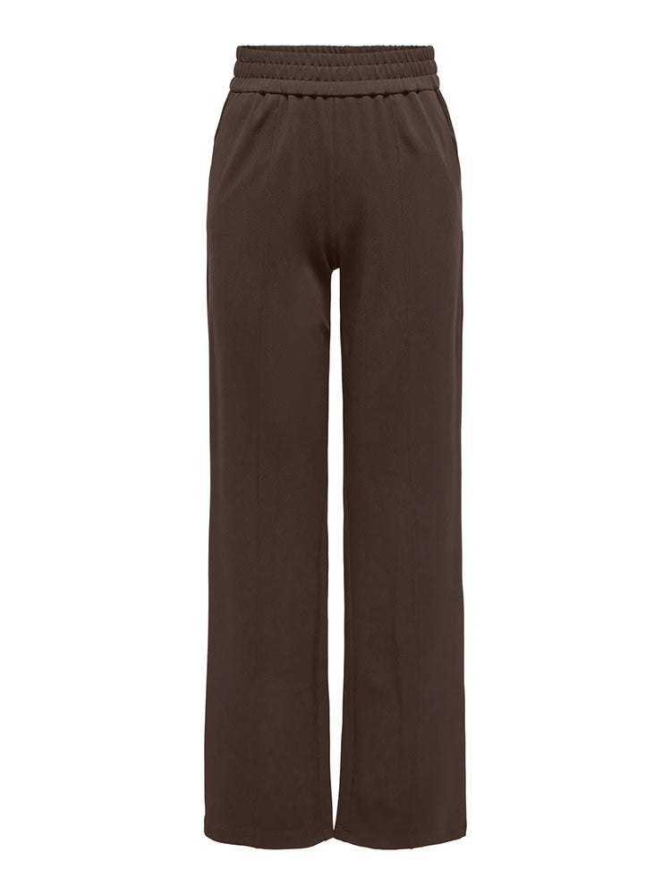 Onlpoptrash-Suki Loose Fit Wide Leg Trousers-Brown