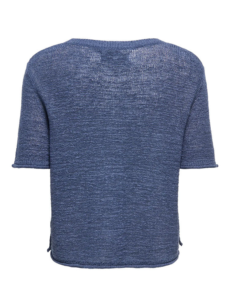 Onlsunny Short Sleeve Knit Top-Ultramarine