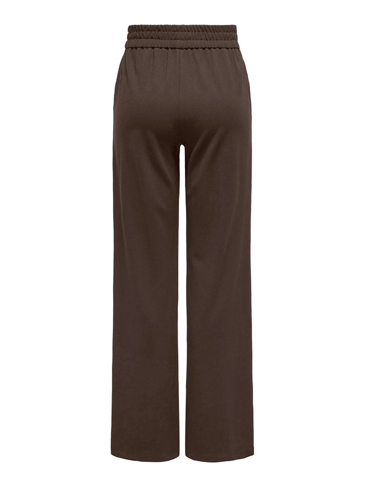 Onlpoptrash-Suki Loose Fit Wide Leg Trousers-Brown