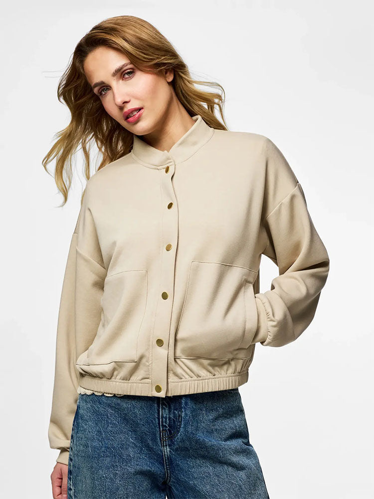 Pctalia Bomber Jacket-Cream