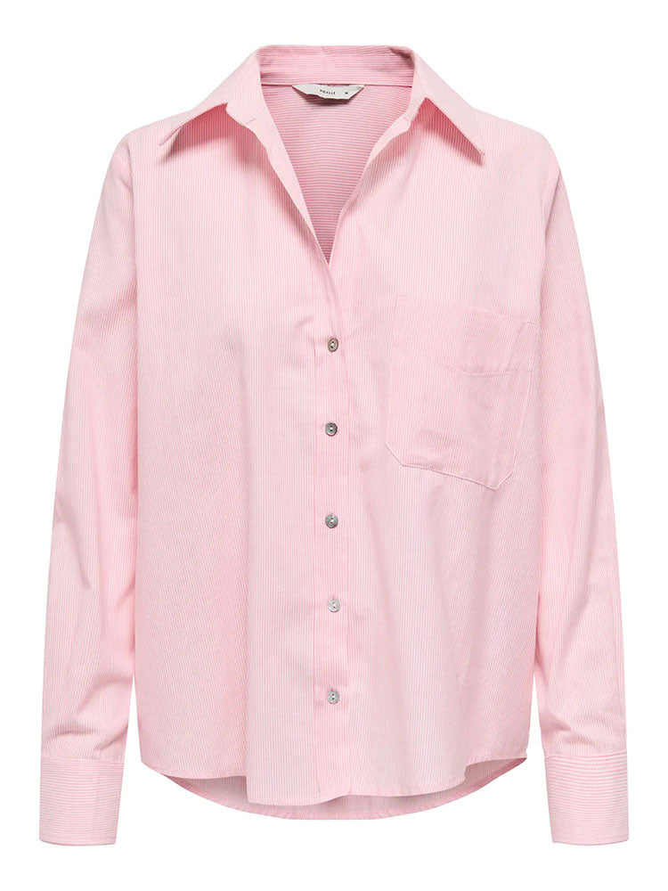 Onlalina Stripe Shirt-Pink/White Pinstripe