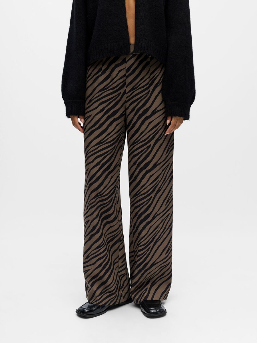 Objalbal Tiger Graphic Wide Leg Trousers