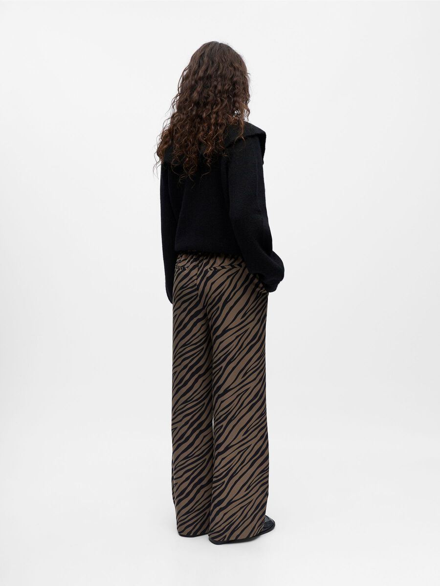Objalbal Tiger Graphic Wide Leg Trousers