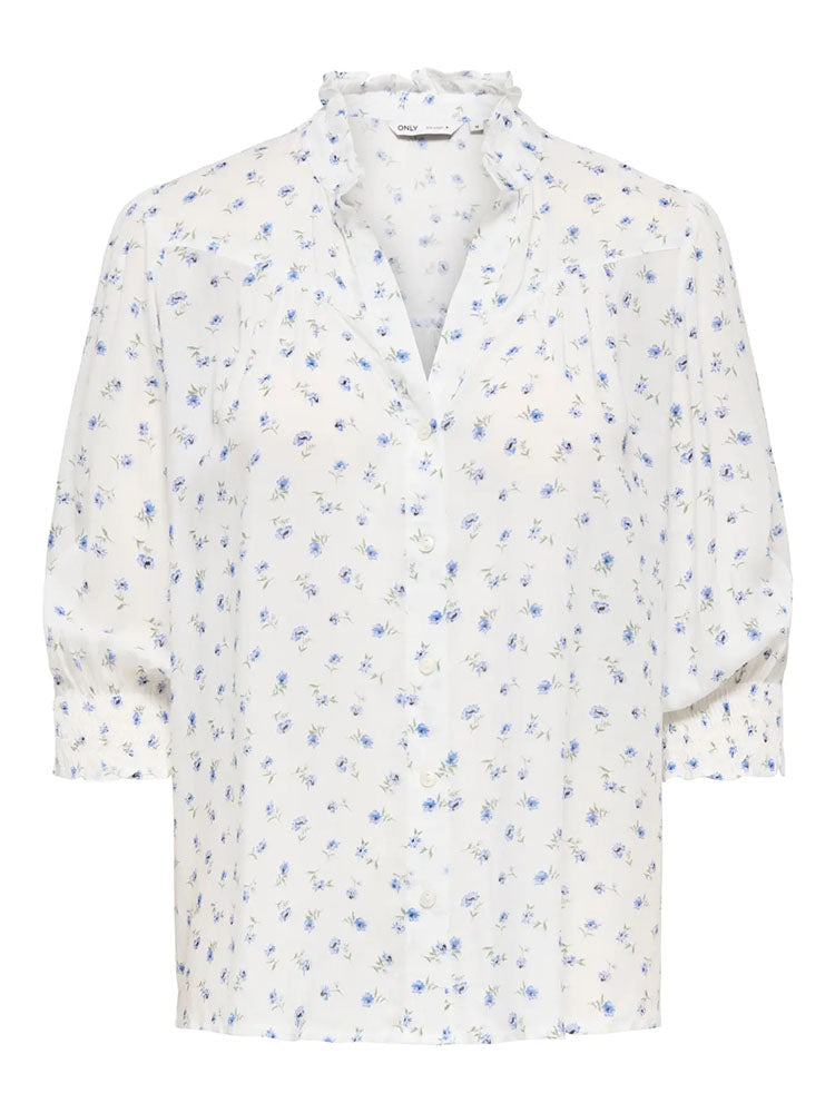 Onlraya Shirt-Blue Flower