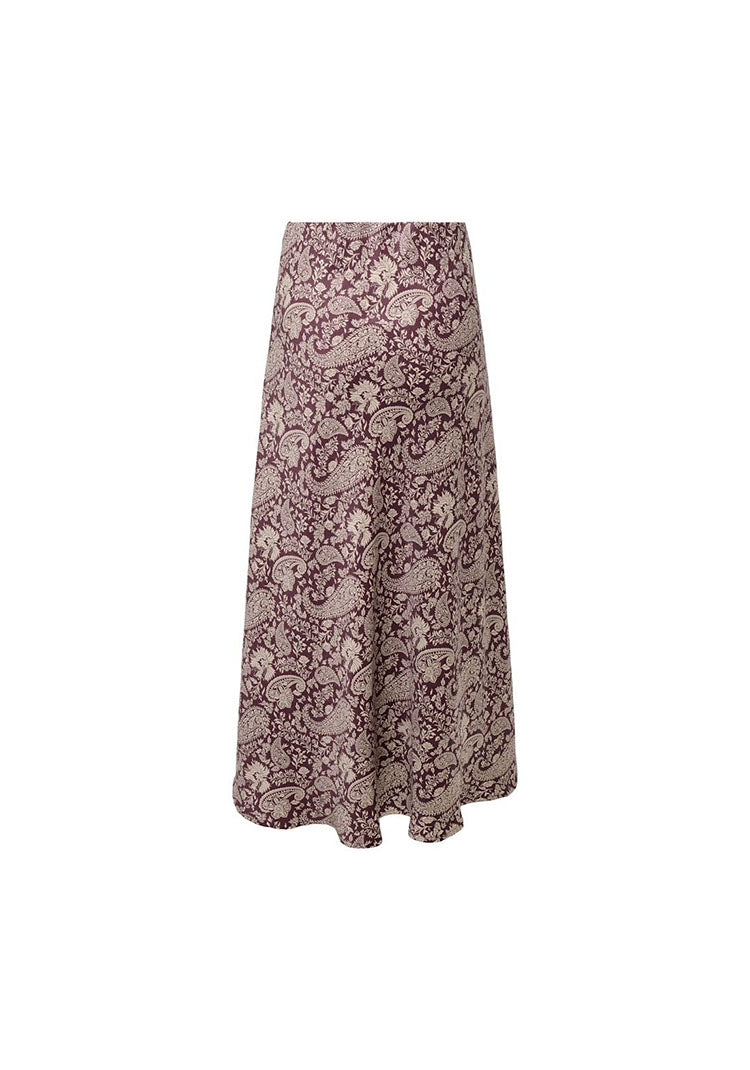 Onljane Long Skirt-Fig Paisley