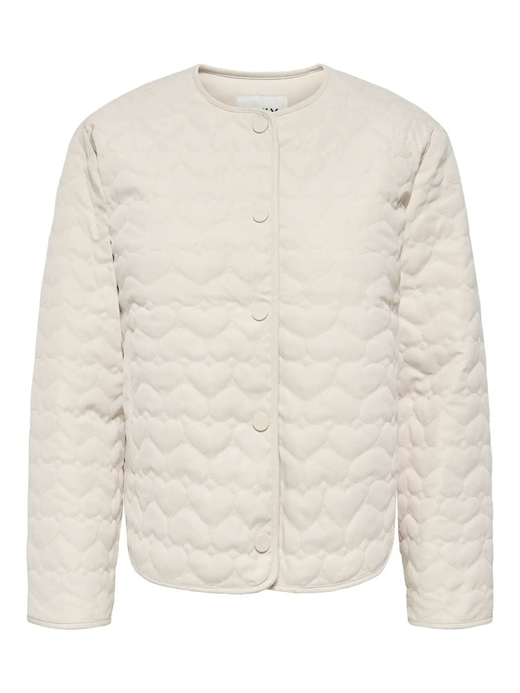 Onlheart Quilted Jacket-Cream