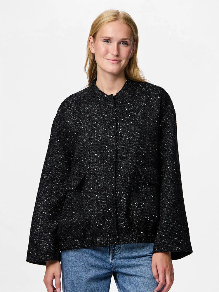 Pcminna Sequin Bomber Jacket