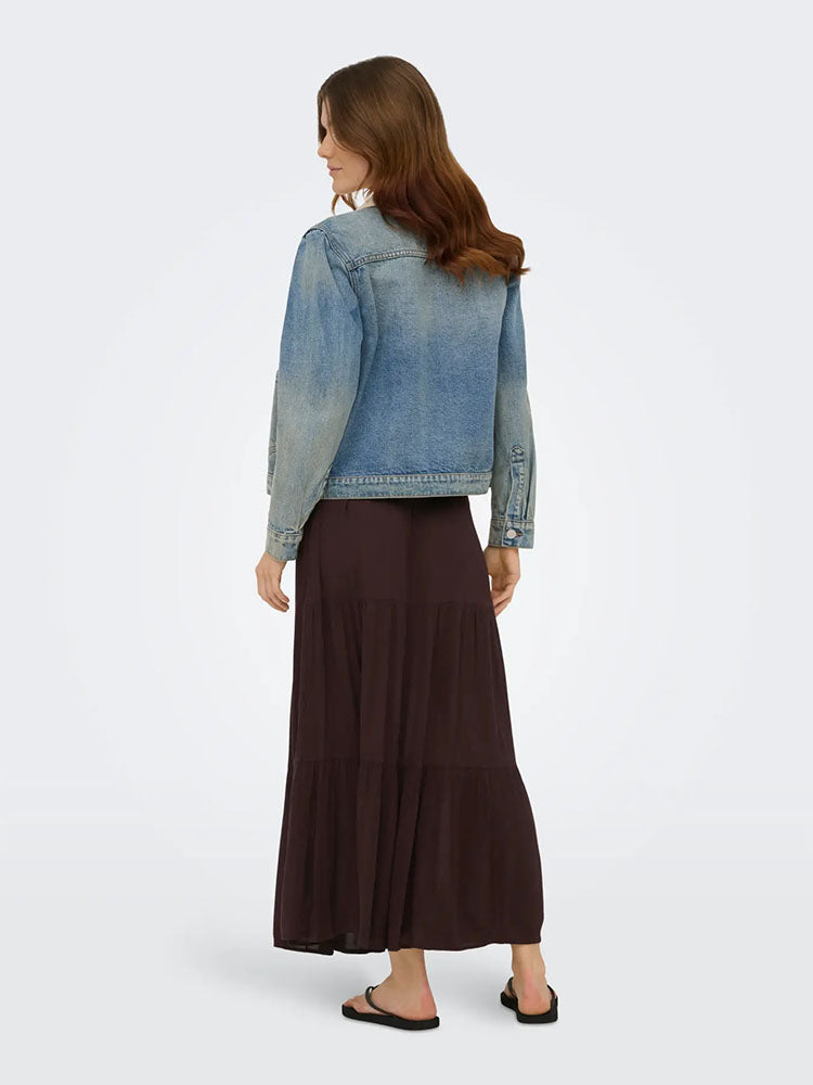 Onlmikka Long Maxi Skirt-Coffee