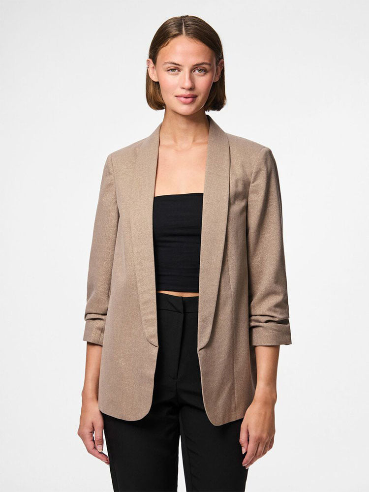 Pcboselle Glitter Blazer-Gold Lurex