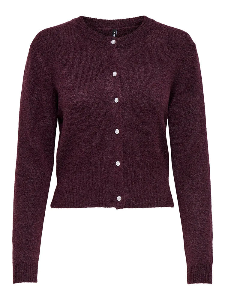 Onlhavanna Cardigan-Burgundy