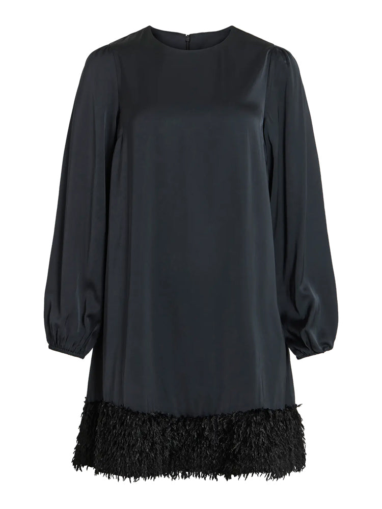 Viveer Short Dress-Black Beauty