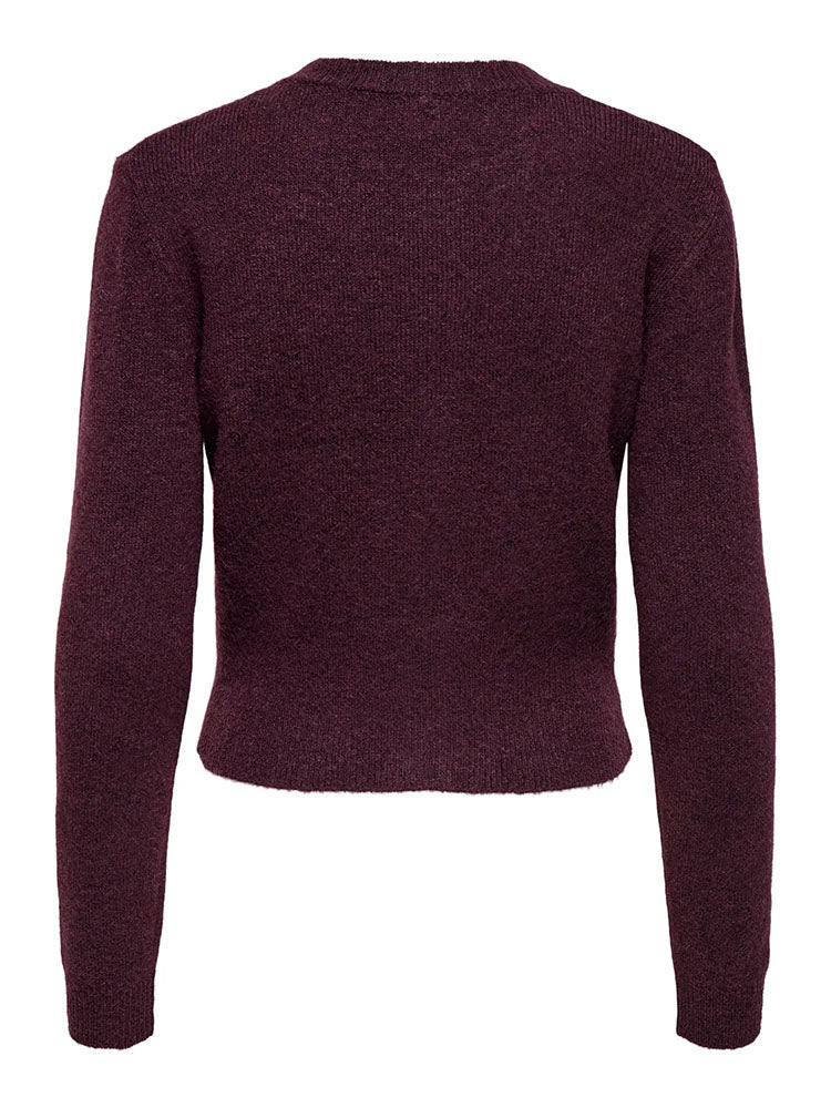 Onlhavanna Cardigan-Burgundy