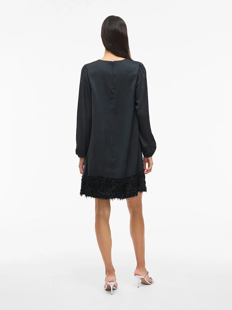 Viveer Short Dress-Black Beauty