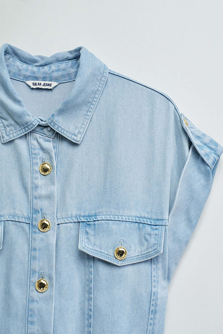 Salsa Light Denim Jumpsuit