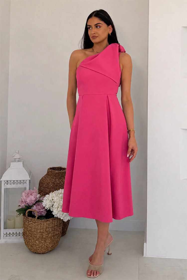 Pre-Order Keeley Bow Shoulder Maxi Dress Pink Pre-Order