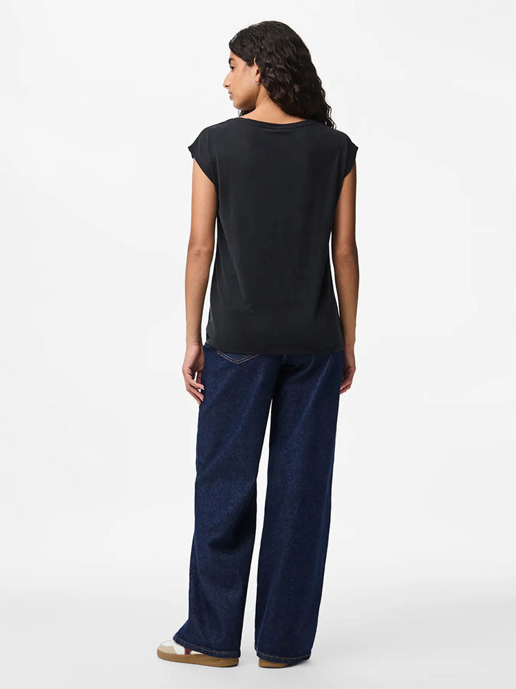 Pckamala V Neck T-Shirt-Black