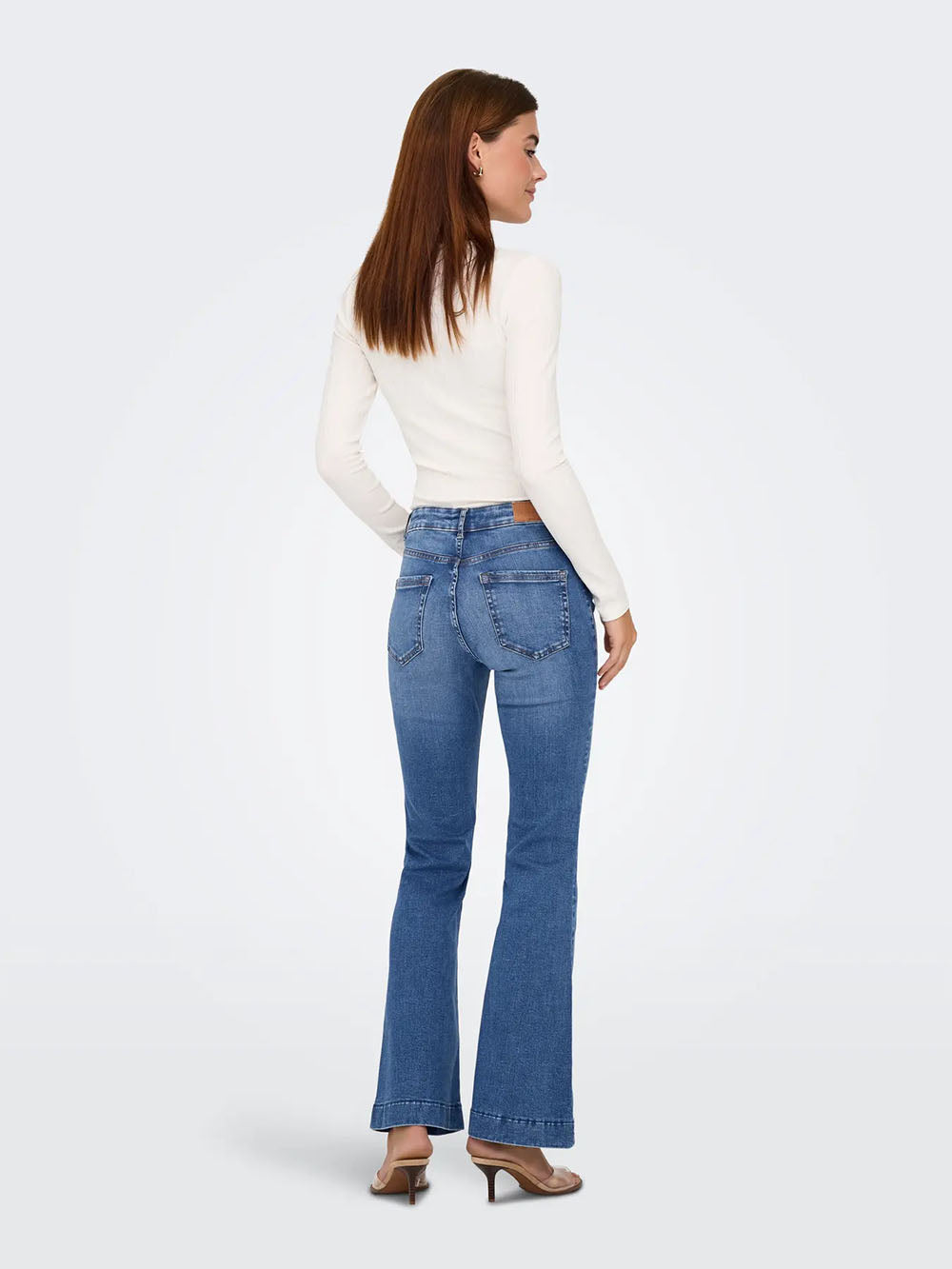 Onlblush Retro Flared Jeans-Medium Blue Denim