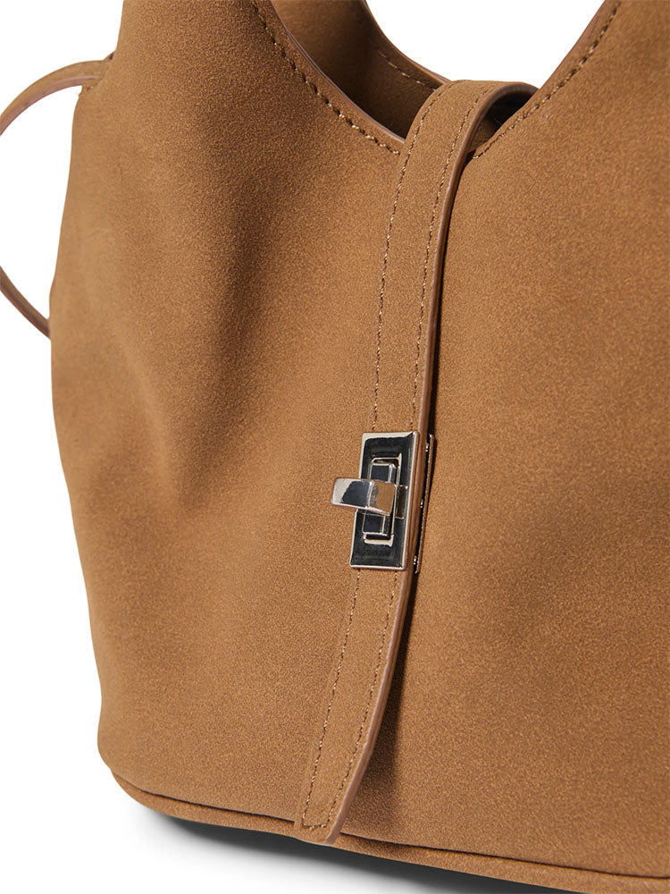 Onlaliana Faux Suede Crossbody Bag-Toasted Coconut