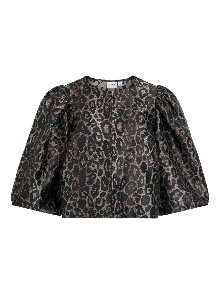 Vilenuna Top=Leopard Print