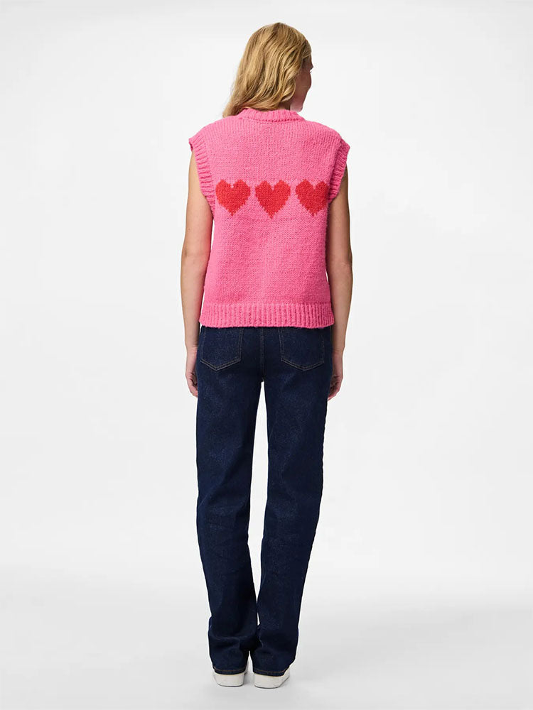 Pcjove Knit Vest-Sugar Plum