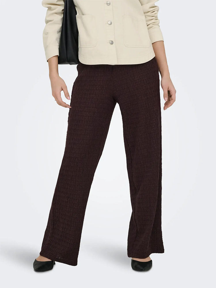Onlilse Trousers-Deep Mahogany