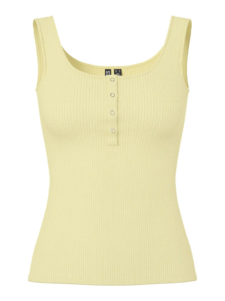 Pckitte Tank Top-Pale Yellow
