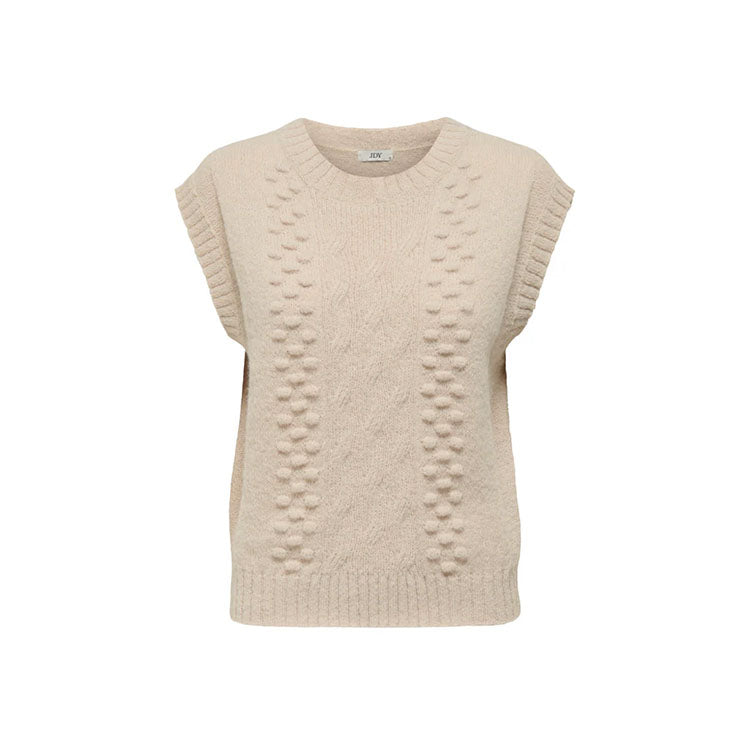 Jdysigrid Knit Vest-Cement