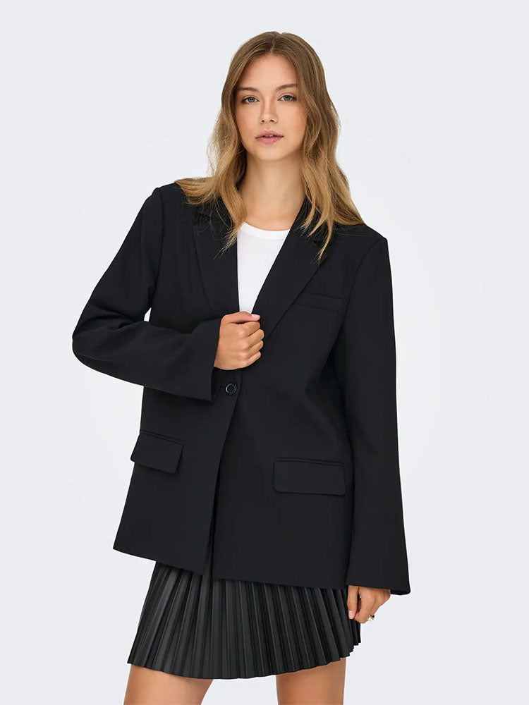 Onlnoelia Yasmine Slit Blazer-Black