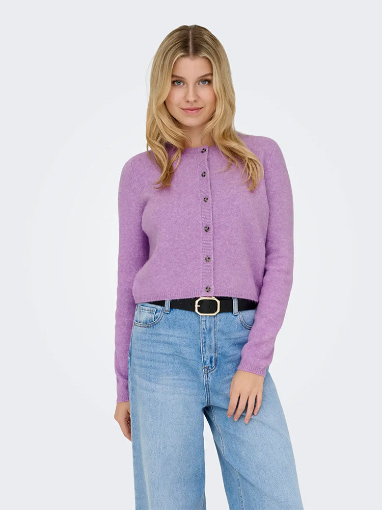 Jdychloe Knit Cardigan-Violet
