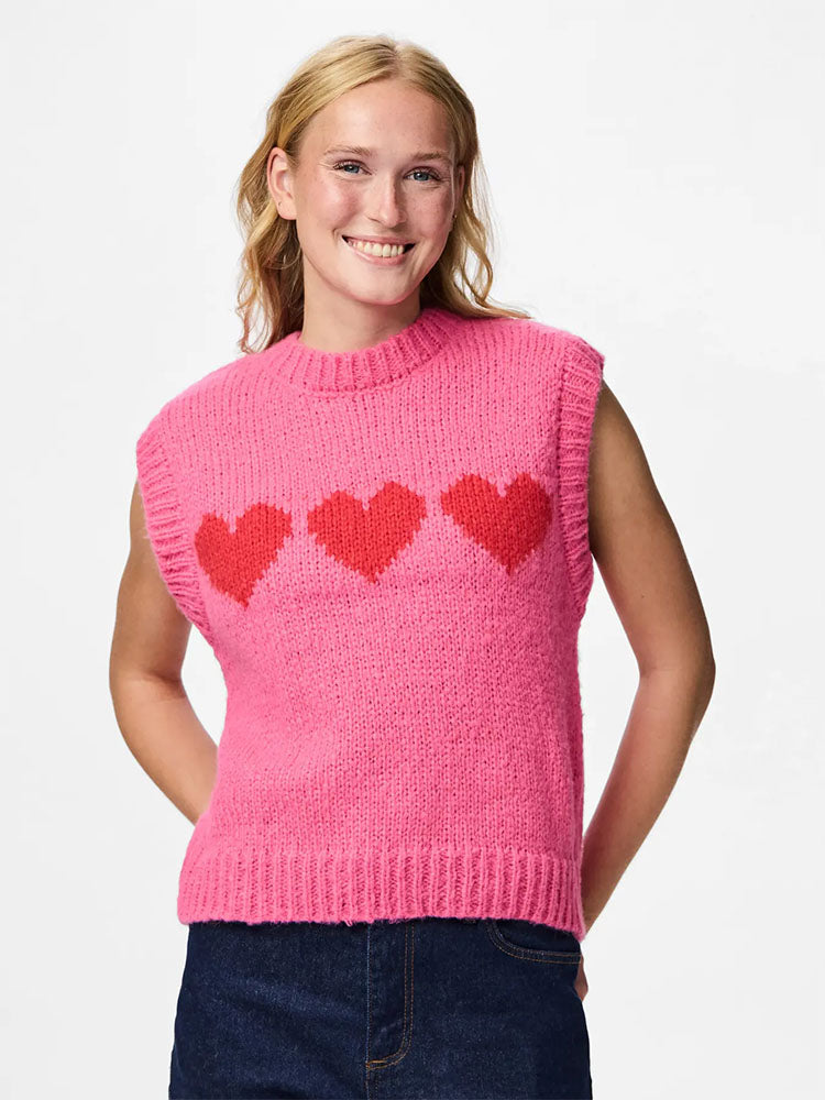 Pcjove Knit Vest-Sugar Plum