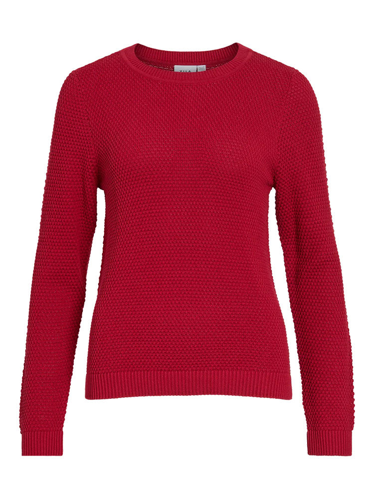 Vidalo Knit Sweater-Jester Red