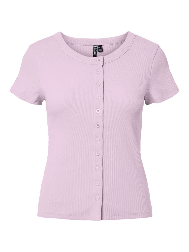 Pcmay Short Sleeve Cardigan-Cradle Pink