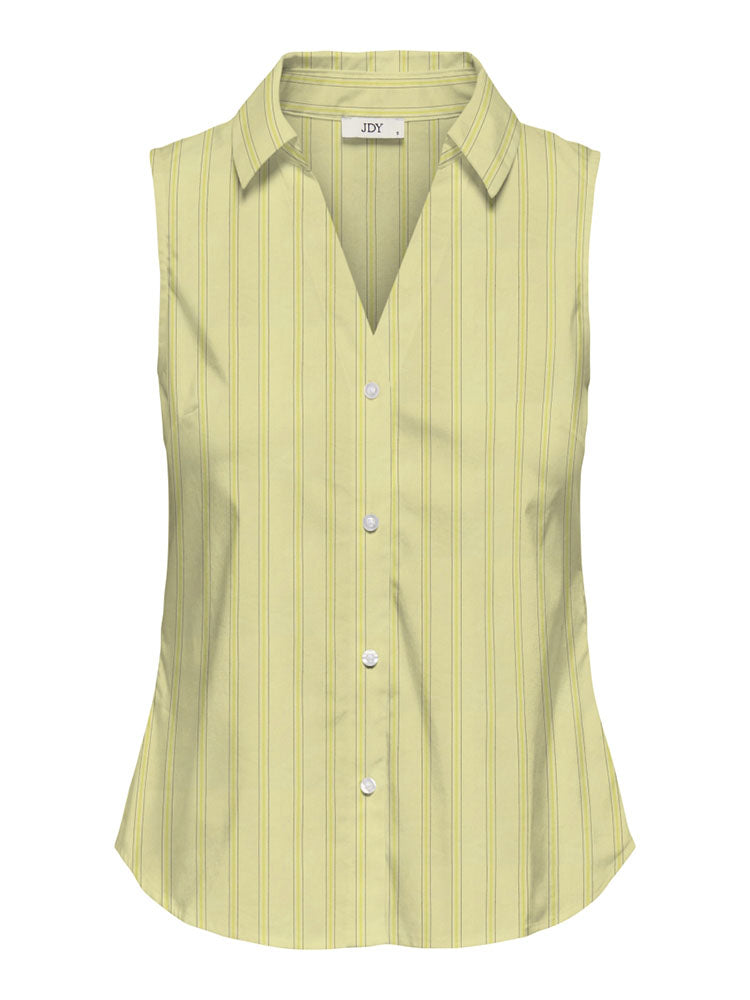 Jdymio Sleeveless Shirt-Yellow Stripe