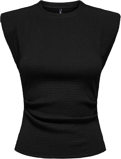 Onldebbie Sleeveless Top-Black