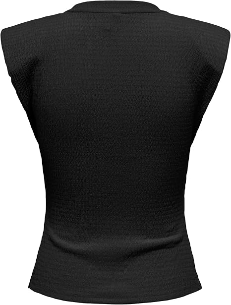 Onldebbie Sleeveless Top-Black