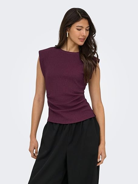 Onldebbie Sleeveless Top-Fig