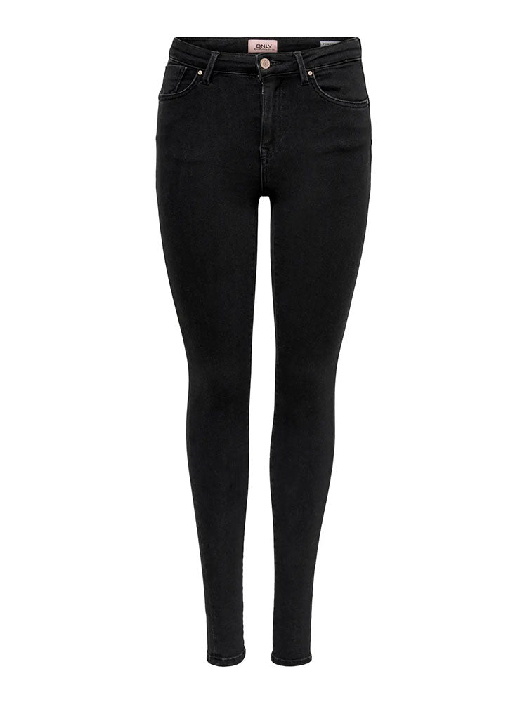 Onlwauw High Waist Flared Denim Jeans-Black